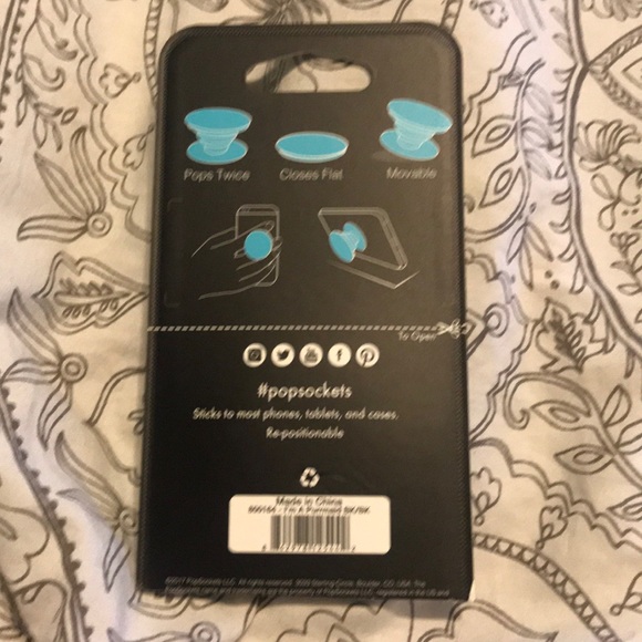 PopSockets I'm a Purrmaid PopSocket Black White - Picture 3 of 4